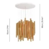 Lámpara Colgante Woods - a-emotional light - Lámpara de madera hecha a mano