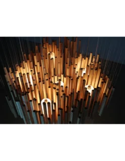Lámpara Colgante Woods - a-emotional light - Lámpara de madera hecha a mano