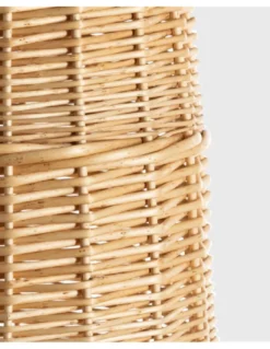 Lámpara colgante Zanco – Fokobu – Lámpara Boho Chic de mimbre y neopreno