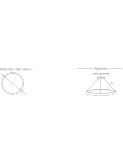 Lámpara colgante Zero In – Beneito & Faure – Lámpara circular minimalista LED
