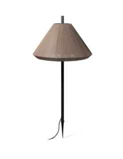 Lámpara con estaca de exterior Saigon - Faro - Pantalla textilene en beige o marrón