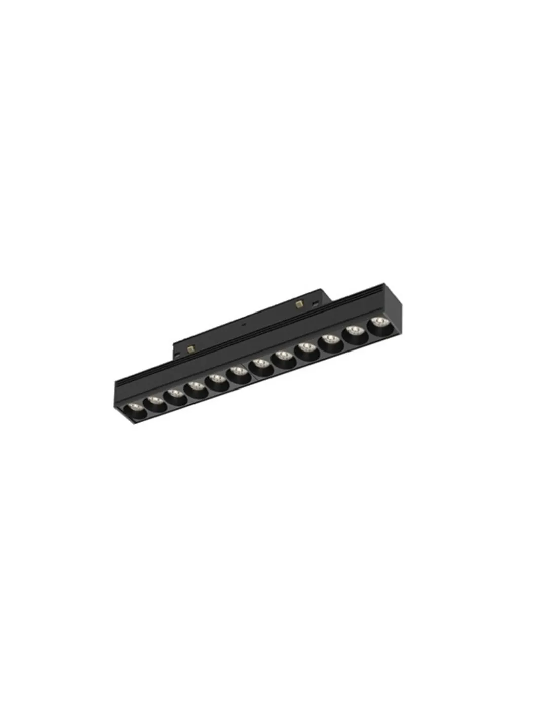 Lámpara de carril Magneto 48V – Mantra – Acabado negro, 2 medidas, LED regulable/no regulable