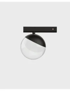 Lámpara de carril 48V - Nexia - Lámpara negra tipo bola