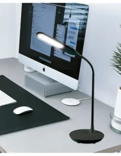 Lámpara de escritorio Luana - AJP - Flexo orientable negro, LED regulable