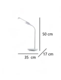 Lámpara de escritorio Luana - AJP - Flexo orientable negro, LED regulable