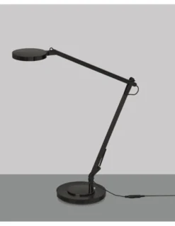 Lámpara de escritorio Luxa - ACB - Lámpara orientable negra, LED regulable