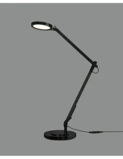 Lámpara de escritorio Luxa - ACB - Lámpara orientable negra, LED regulable