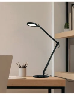 Lámpara de escritorio Luxa - ACB - Lámpara orientable negra, LED regulable