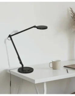 Lámpara de escritorio Luxa - ACB - Lámpara orientable negra, LED regulable