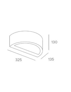 Lámpara de exterior Area - FORLIGHT - Aplique de pared LED, formato circular negro
