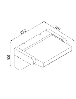 Lámpara de exterior Cooper – Mantra – Pantalla orientable en blanco o negro