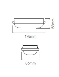 Lámpara de exterior de pared y techo Zibor – Beneito & Faure – Lámpara LED 3000K/4000K, IP65