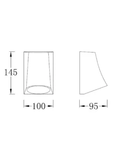 Lámpara de exterior Helio - Iberlamp - Aplique LED antracita