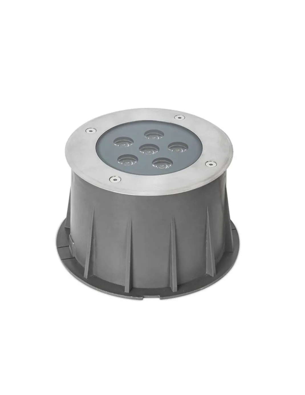 Lámpara de exterior para suelo Ringo – FORLIGHT – Foco LED 3000K, Diámetro: 15,5 cm