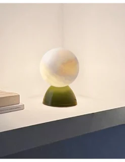Lámpara de mesa Abisal - Luxcambra - Lámpara decorativa de cerámica y alabastro