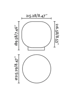 Lámpara de mesa Amelia – Faro – Lámpara tipo bola decorativa