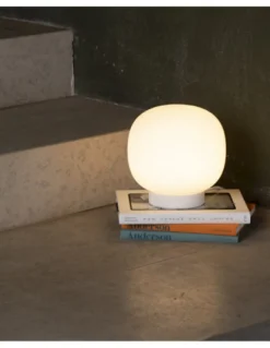 Lámpara de mesa Amelia – Faro – Lámpara tipo bola decorativa