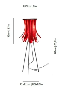 Lámpara de mesa Bety Eco - a-emotional light - Lámpara decorativa de celulosa prensada