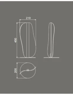 Lámpara de mesa Bianca – Mantra – Lámpara decorativa blanca, LED 3000K