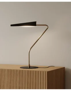 Lámpara de mesa Bion – Aromas – Lámpara decorativa negra+oro, Regulable, LED 2700K