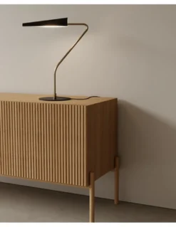 Lámpara de mesa Bion – Aromas – Lámpara decorativa negra+oro, Regulable, LED 2700K