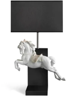 Lámpara de mesa Caballo Pirouette - Lladró - Lámpara con figura decorativa de porecelana