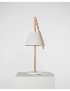Lámpara de mesa Cambo – a-emotional light – Lámpara de diseño de acero inoxidable+madera de haya, Altura: 64 cm, LED Regulable 2