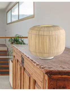 Lámpara de mesa Cheval - AJP - Lámpara de papel decorativa, diseño natural