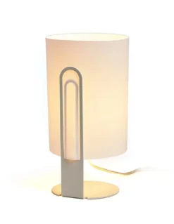 Lámpara de mesa Clipam – Luxcambra – Lámpara decorativa con pantalla de cotonet