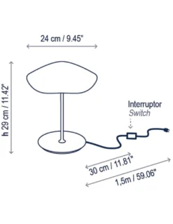 Lámpara de mesa de diseño Valentina – Bover