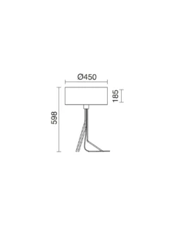 Lámpara de mesa Diagonal M - Exo - Novolux Lighting - Lámpara moderna con trípode