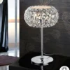 Lámpara de mesa Diamond – Schuller – Pantalla de cristal, acabado cromo