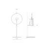 Lámpara de mesa Erto - Aromas - Lámpara de cerámica, LED 2700K