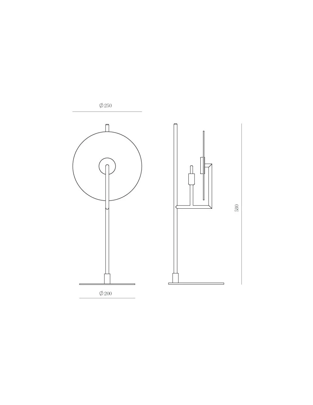 Lámpara de mesa Erto - Aromas - Lámpara de cerámica, LED 2700K