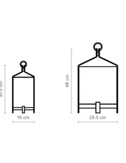 Lámpara de mesa Fanal – Luxcambra – Disponible en varios acabados y tamaños
