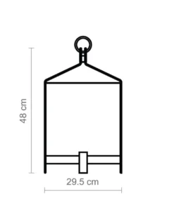 Lámpara de mesa Fanal – Luxcambra – Pantalla de lamas de madera