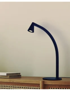 Lámpara de mesa África - Mantra - Lámpara negra curvada