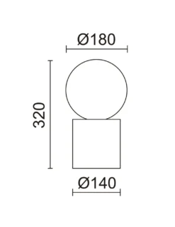 Lámpara de mesa Geometrical - Novolux Lighting - Lámpara geométrica de madera