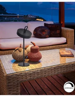Lámpara de mesa Gong – Schuller – Lámpara LED de exterior (IP54) en 3 colores
