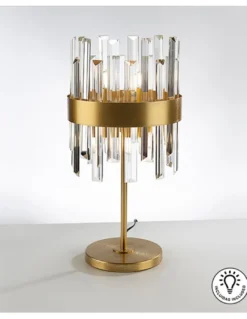 Lámpara de mesa Grace – Schuller – Pantalla de cristal, diseño decorativo