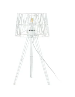 Lámpara de mesa industrial blanca Tess - Exo - Novolux Lighting