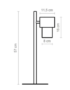 Lámpara de mesa Kan – Luxcambra – Pantalla de cotonet orientable