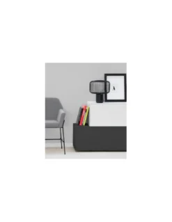 Lámpara de mesa Keshi - B.lux - Lámpara jaula negra con base de mármol