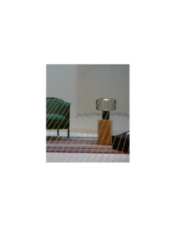 Lámpara de mesa Keshi - B.lux - Lámpara jaula negra con base de mármol