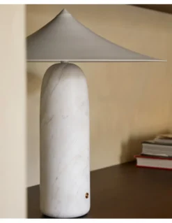 Lámpara de mesa Kine – Aromas – Lámpara inspiración japonesa, de mármol, LED 3000K, Regulable