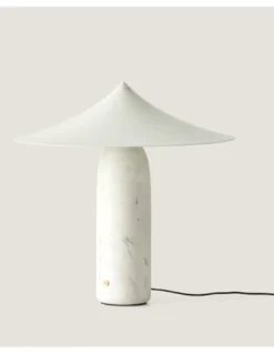 Lámpara de mesa Kine – Aromas – Lámpara inspiración japonesa, de mármol, LED 3000K, Regulable