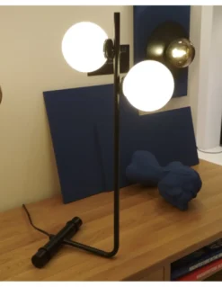 Lámpara de mesa Lineal – Fokobu – Lámpara tipo bola vintage, 2 colores