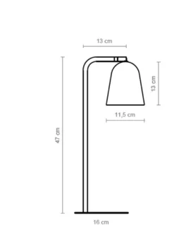 Lámpara de mesa Lula – Luxcambra – Lámpara moderna en blanco o negro