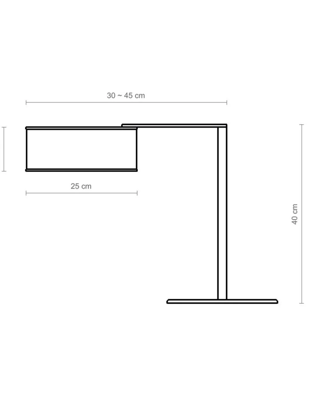 Lámpara de mesa Matrix – Luxcambra – Pantalla de cotonet blanco con giro horizontal