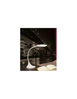 Lámpara de mesa minimalista de metal LED regulable en intensidad en 2 acabados 4000K – Otto – Faro